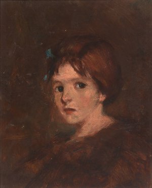 Child in Browns by Alice Pike Barney Oil Painting