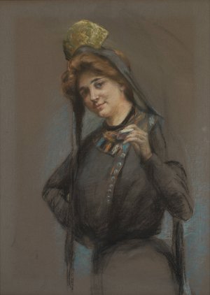 Cigarette by Alice Pike Barney Oil Painting