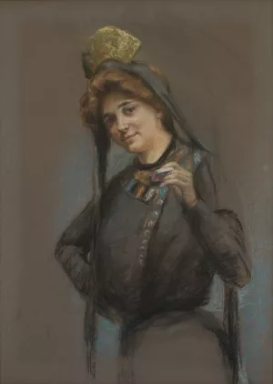 Cigarette by Alice Pike Barney Oil Painting
