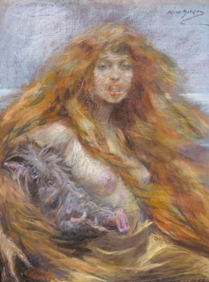 Circe by Alice Pike Barney Oil Painting