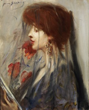 Dream Book by Alice Pike Barney Oil Painting