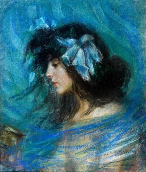 Dreamland by Alice Pike Barney - Hand-Painted Oil Painting Reproduction