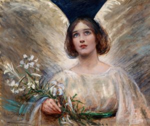 Easter Lilies by Alice Pike Barney Oil Painting