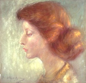 Evalina Cortland Palmer by Alice Pike Barney Oil Painting