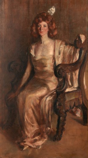 Evalina Palmer Sicilianos by Alice Pike Barney Oil Painting