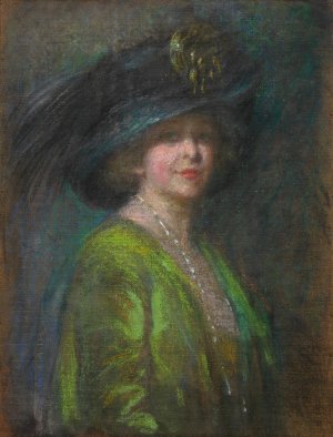 Hat and Shadow by Alice Pike Barney Oil Painting