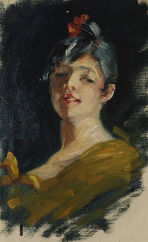 In Life by Alice Pike Barney Oil Painting
