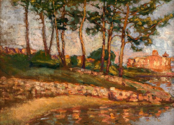 In Southern France  by Alice Pike Barney - Hand-Painted Oil Painting Reproduction