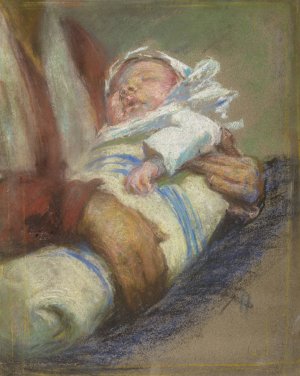 In Swaddlings by Alice Pike Barney Oil Painting