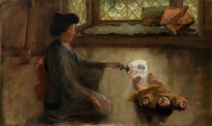 Japanese Lullaby by Alice Pike Barney Oil Painting