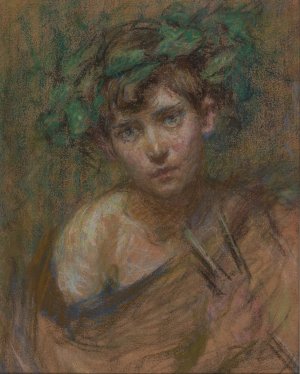 Jeune Faune by Alice Pike Barney Oil Painting