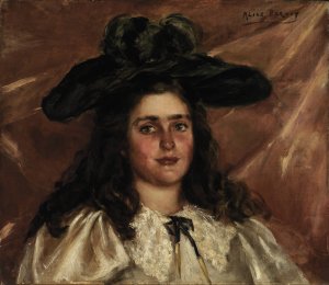 Laura Alice in Big Hat by Alice Pike Barney Oil Painting