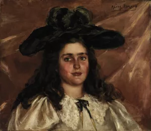 Laura Alice in Big Hat Oil painting by Alice Pike Barney