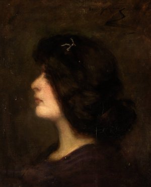 Laura at Fifteen by Alice Pike Barney Oil Painting