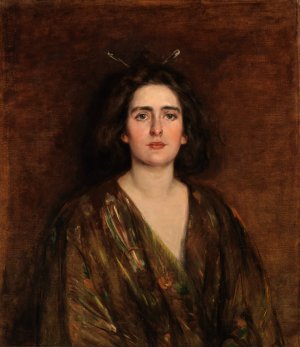 Laura at Sixteen by Alice Pike Barney Oil Painting