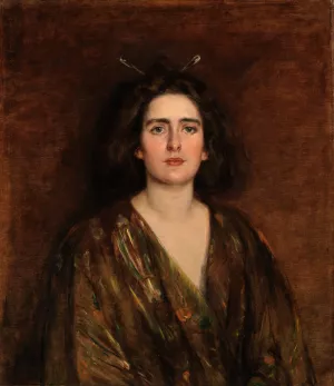 Laura at Sixteen by Alice Pike Barney Oil Painting