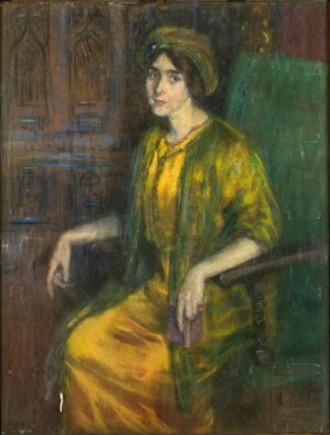 Laura Dreyfus Barney by Alice Pike Barney Oil Painting
