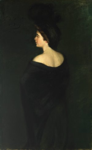Laura in Blacks by Alice Pike Barney Oil Painting