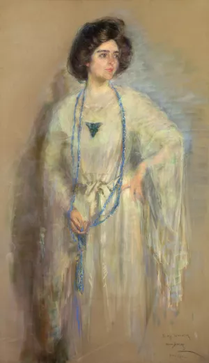 Laura in Whites by Alice Pike Barney Oil Painting