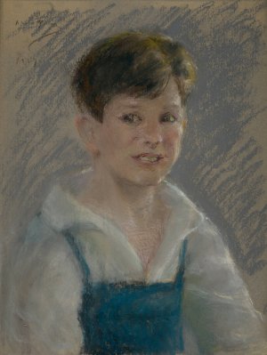 Little Gardener by Alice Pike Barney Oil Painting