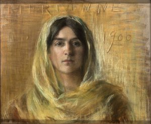 Marianne in Yellow by Alice Pike Barney Oil Painting