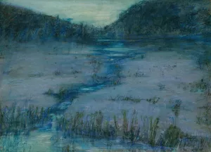 Marshlands at Sundown Oil painting by Alice Pike Barney