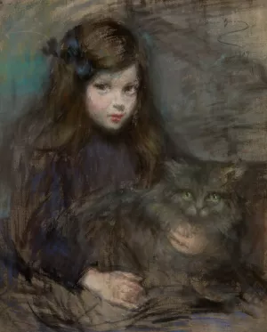 Minette and Minet by Alice Pike Barney Oil Painting