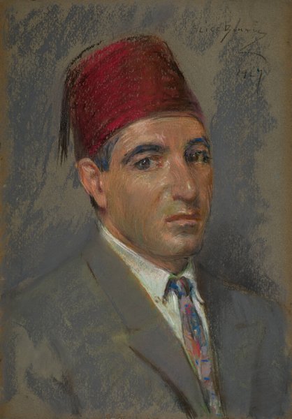 Mirza Sarab  by Alice Pike Barney - Hand-Painted Oil Painting Reproduction