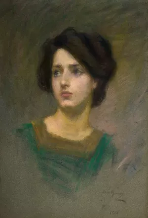 Monique by Alice Pike Barney Oil Painting