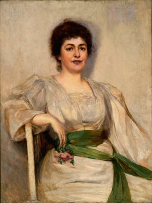 New England Hostess by Alice Pike Barney Oil Painting