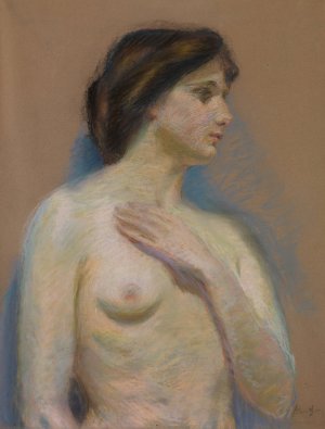 Nude by Alice Pike Barney Oil Painting