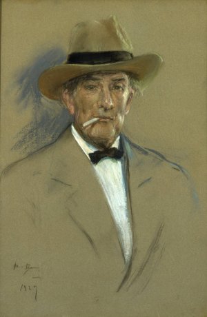 R. D. Shepherd by Alice Pike Barney Oil Painting