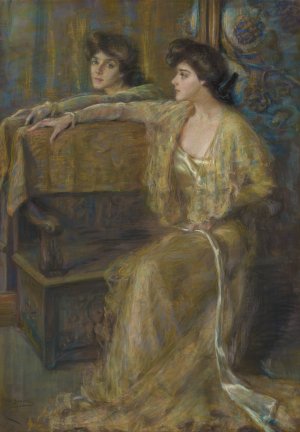 Reflected Grace by Alice Pike Barney Oil Painting