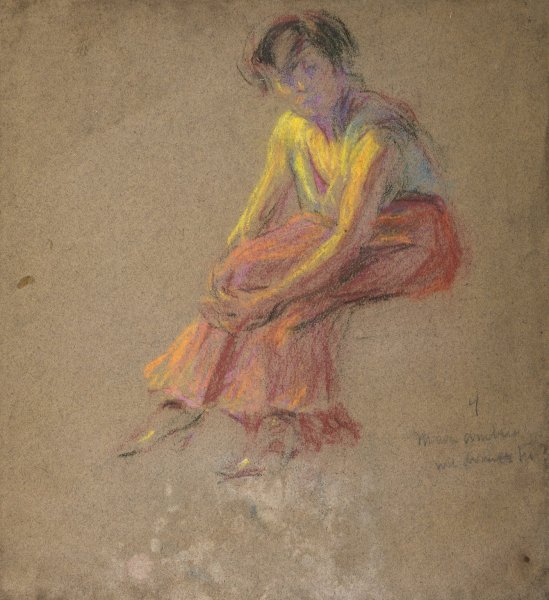 Seated Woman  by Alice Pike Barney - Hand-Painted Oil Painting Reproduction