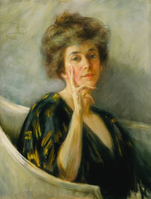 Self-Portrait in Repose by Alice Pike Barney Oil Painting