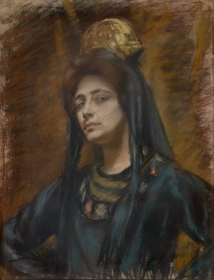Spanish Comb by Alice Pike Barney Oil Painting