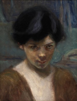 Study Head of a Boy by Alice Pike Barney Oil Painting