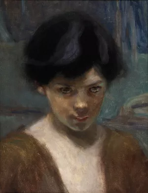 Study Head of a Boy Oil painting by Alice Pike Barney