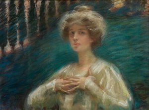 Sylvan Background by Alice Pike Barney Oil Painting