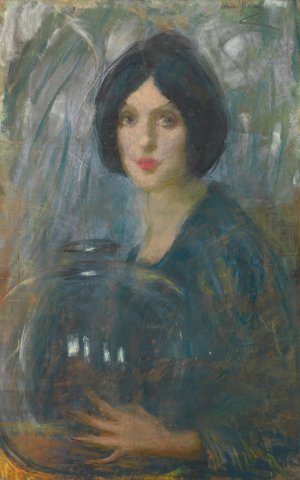The Crystal Globe by Alice Pike Barney Oil Painting