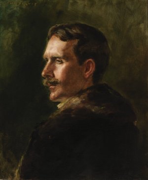 The Fur Coat by Alice Pike Barney Oil Painting