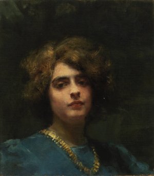 The Necklace by Alice Pike Barney Oil Painting