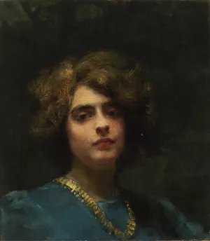 The Necklace by Alice Pike Barney Oil Painting