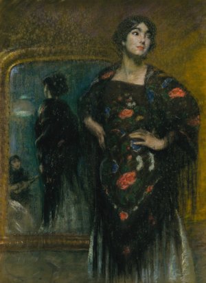 The Spanish Shawl by Alice Pike Barney Oil Painting