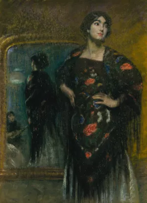The Spanish Shawl by Alice Pike Barney Oil Painting