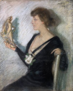 The Tanagra Figure by Alice Pike Barney Oil Painting