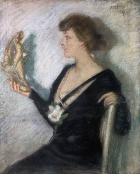 The Tanagra Figure  by Alice Pike Barney - Hand-Painted Oil Painting Reproduction