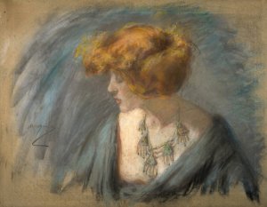 Titian Hair by Alice Pike Barney Oil Painting