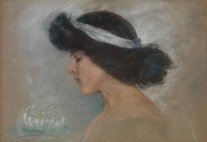 Waterlily by Alice Pike Barney Oil Painting