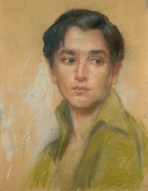Young Poet by Alice Pike Barney Oil Painting